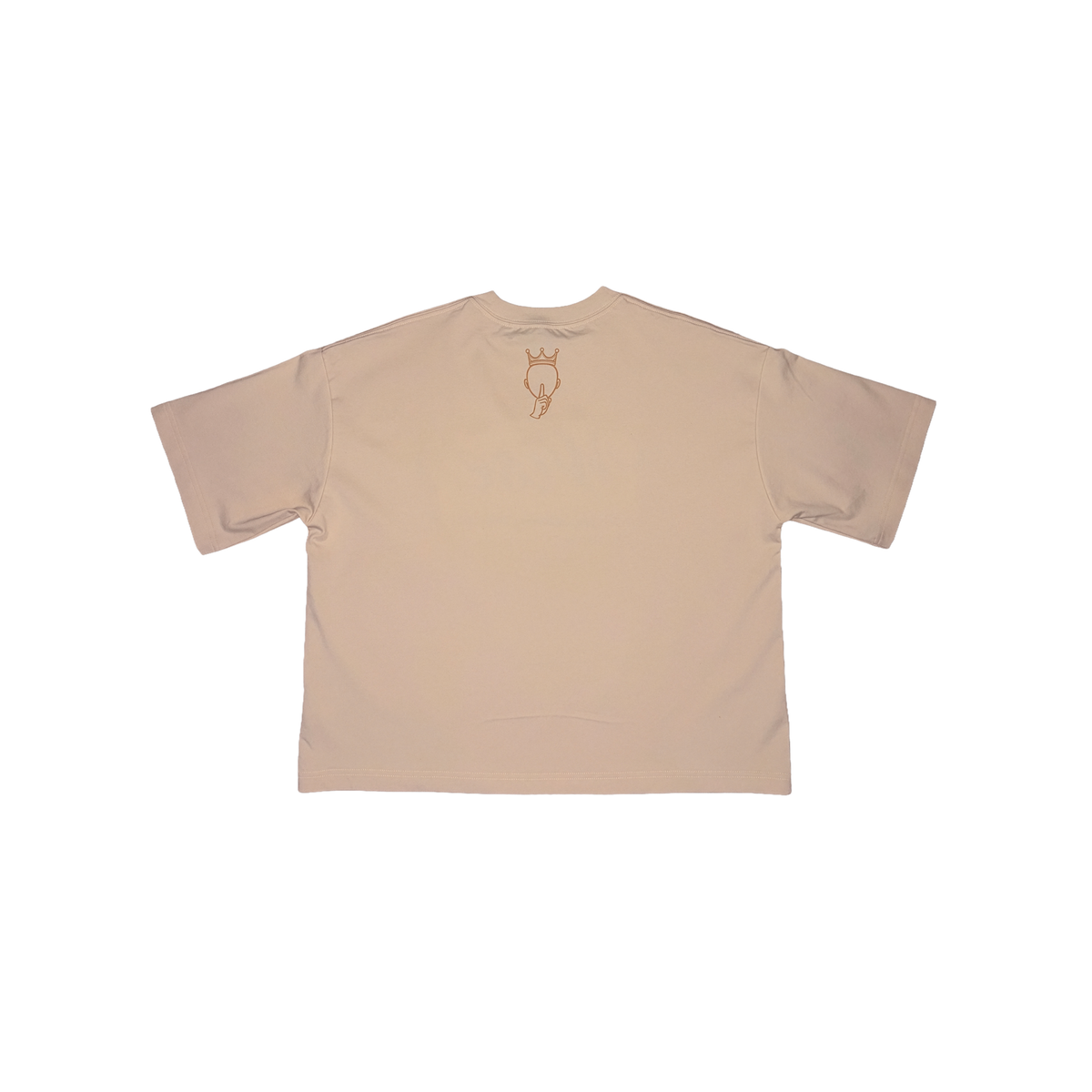 Cream WISE Signature Crop Tee
