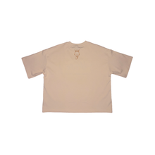 Cream WISE Signature Crop Tee