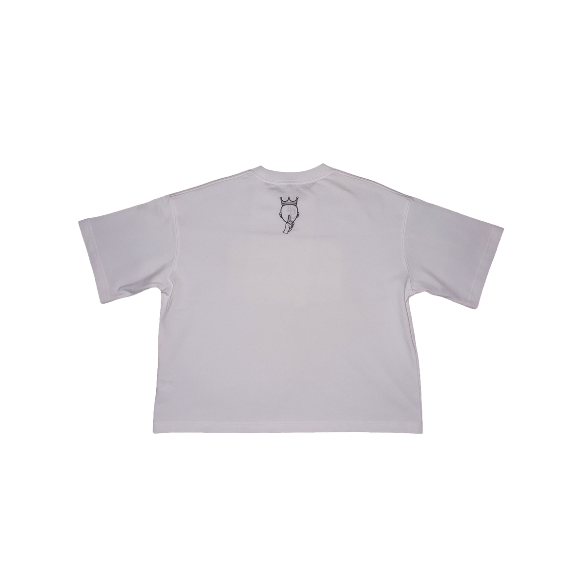 White WISE Signature Crop Tee