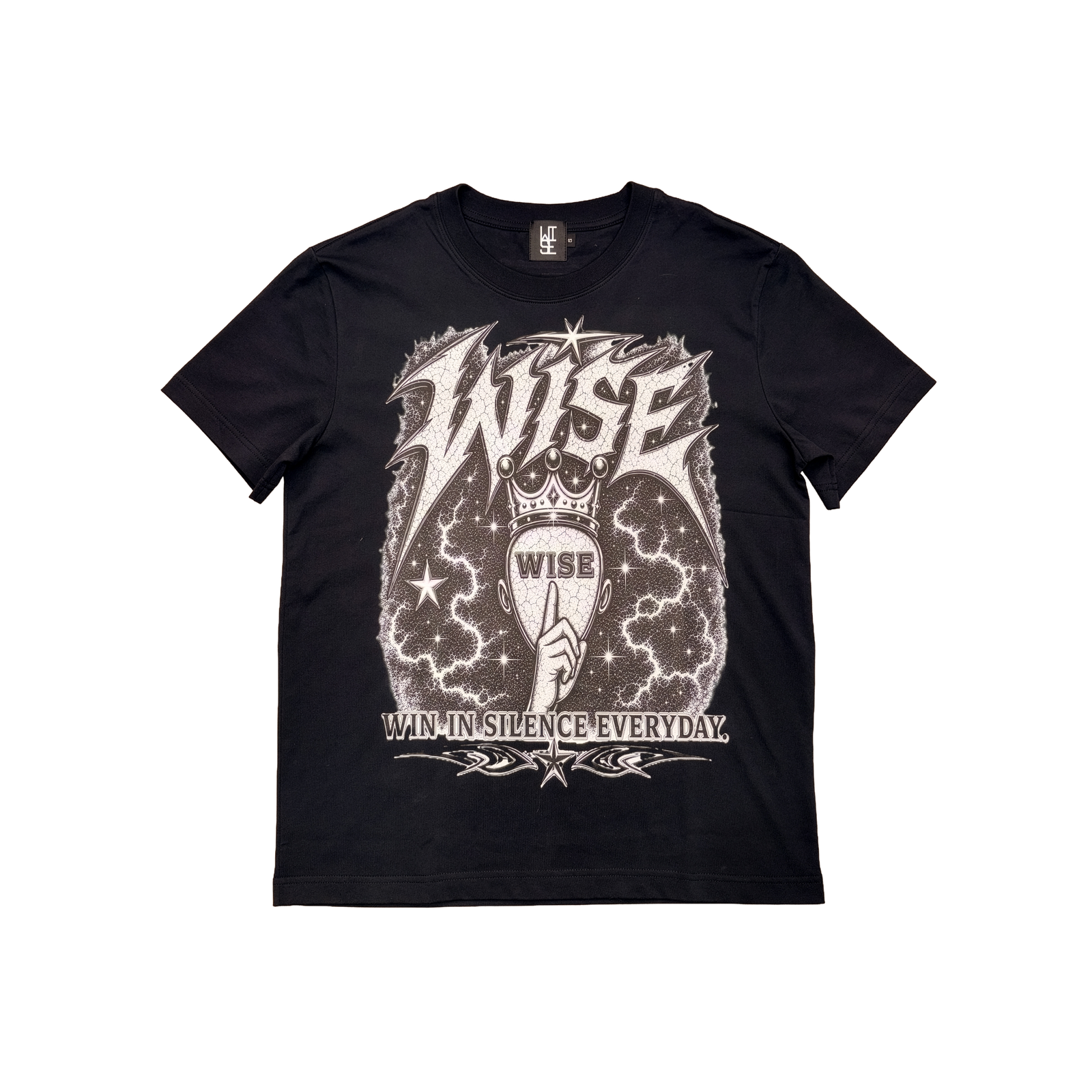 Black WISE Logo Tee