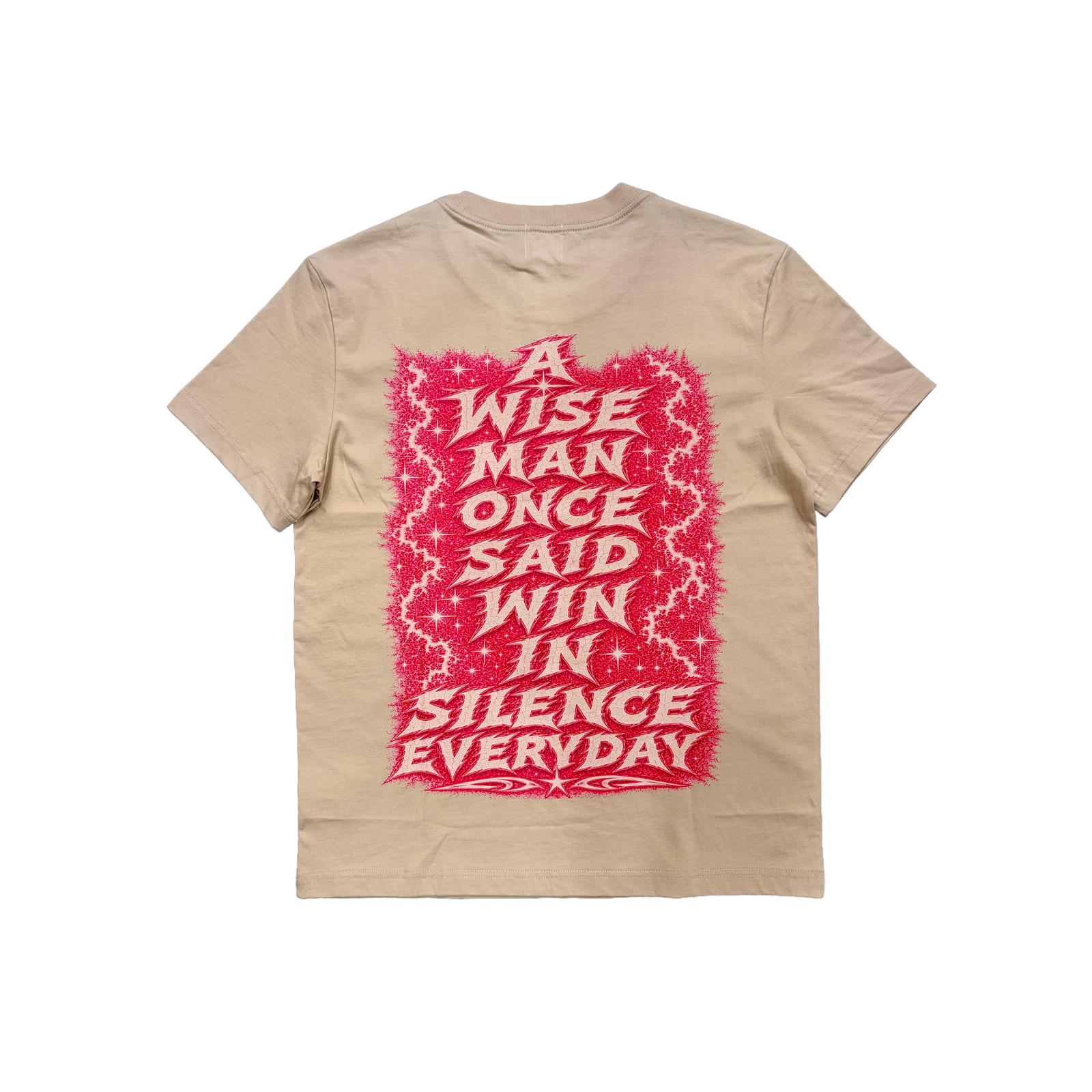 Beige WISE Logo Tee