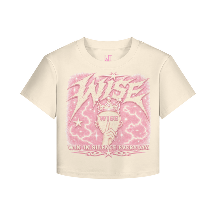 Pink Cream Crop Top Origins Shirt